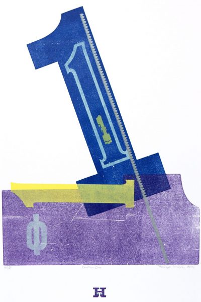 Another One letterpress Art Bridget Murphy Design Printmaking