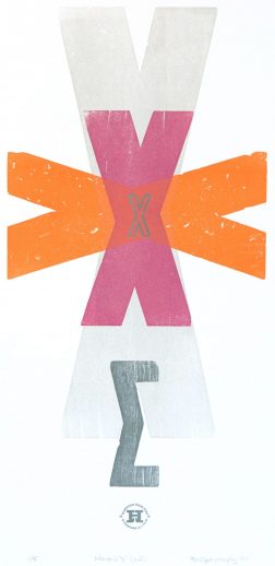 Margos X letterpress Art Bridget Murphy Design Printmaking